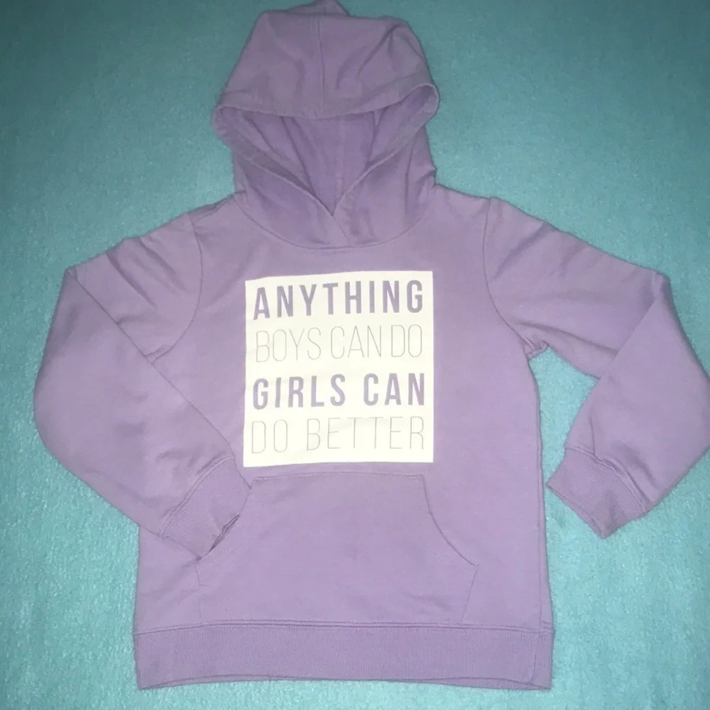 IDEOLOGY hoodie lavender pouch pocket long sleeve NEW size 6